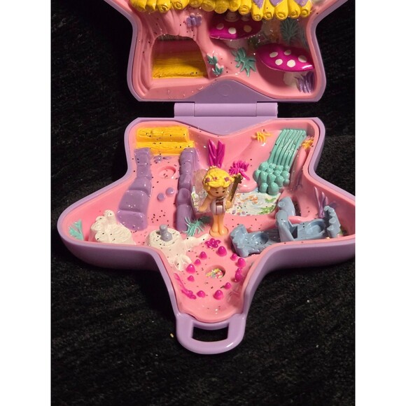 Vintage Polly Pocket Fairy Fantasy 1992 Bluebird Toys Purple Star Fairy Figure - Picture 2 of 6